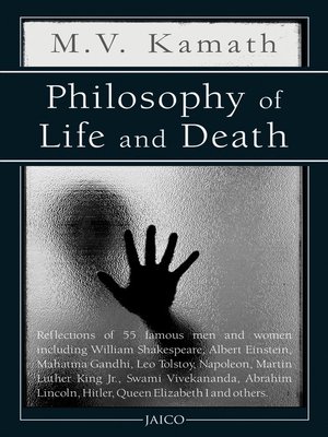 cover image of Philosophy of Life and Death